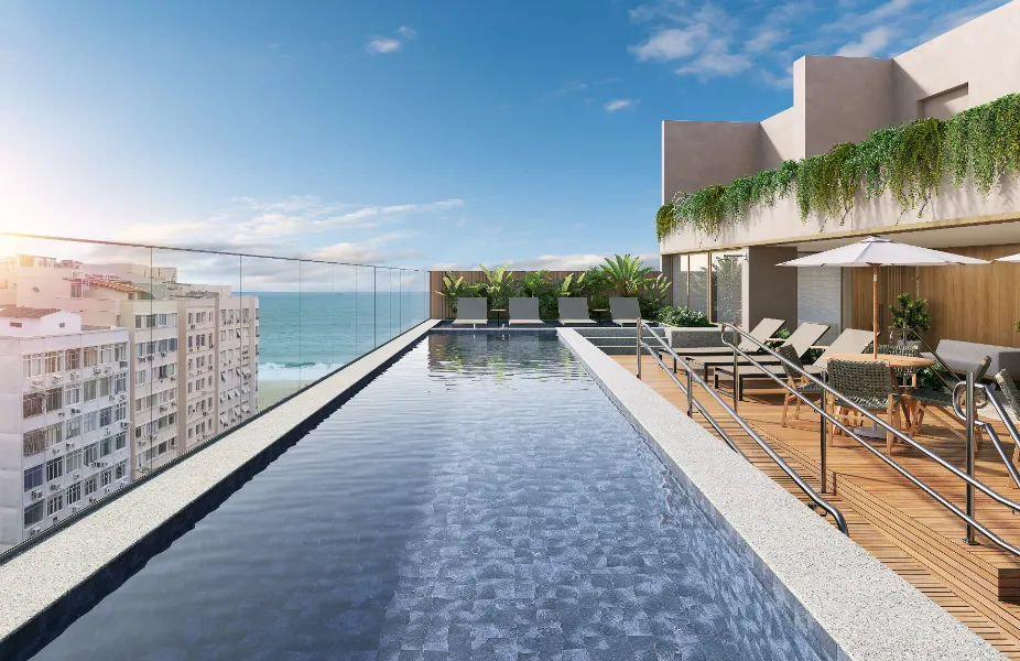 Piscina com raia para natação